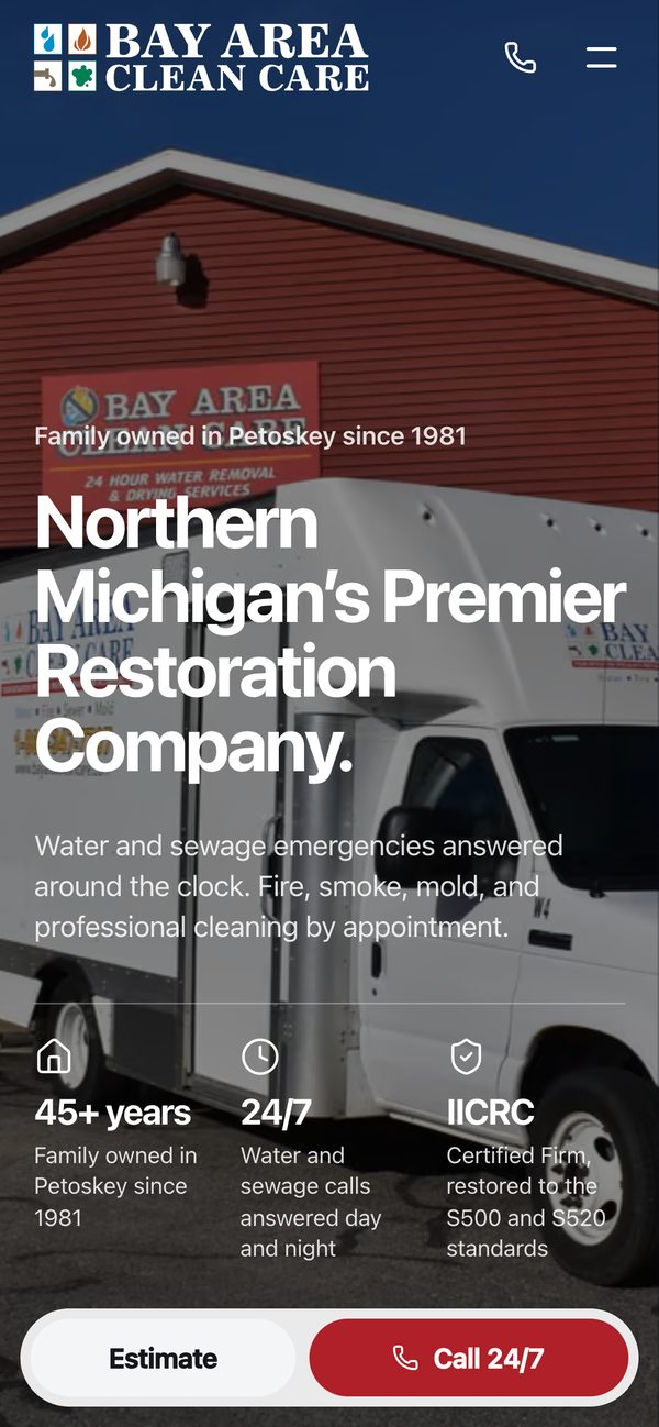 Homepage on a phone