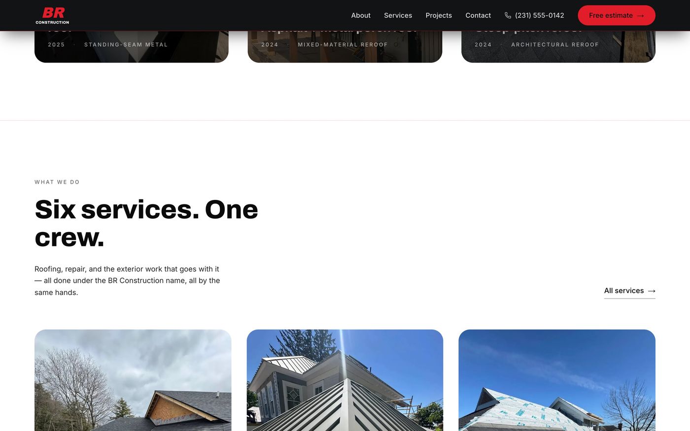 The services preview: Six services. One crew.