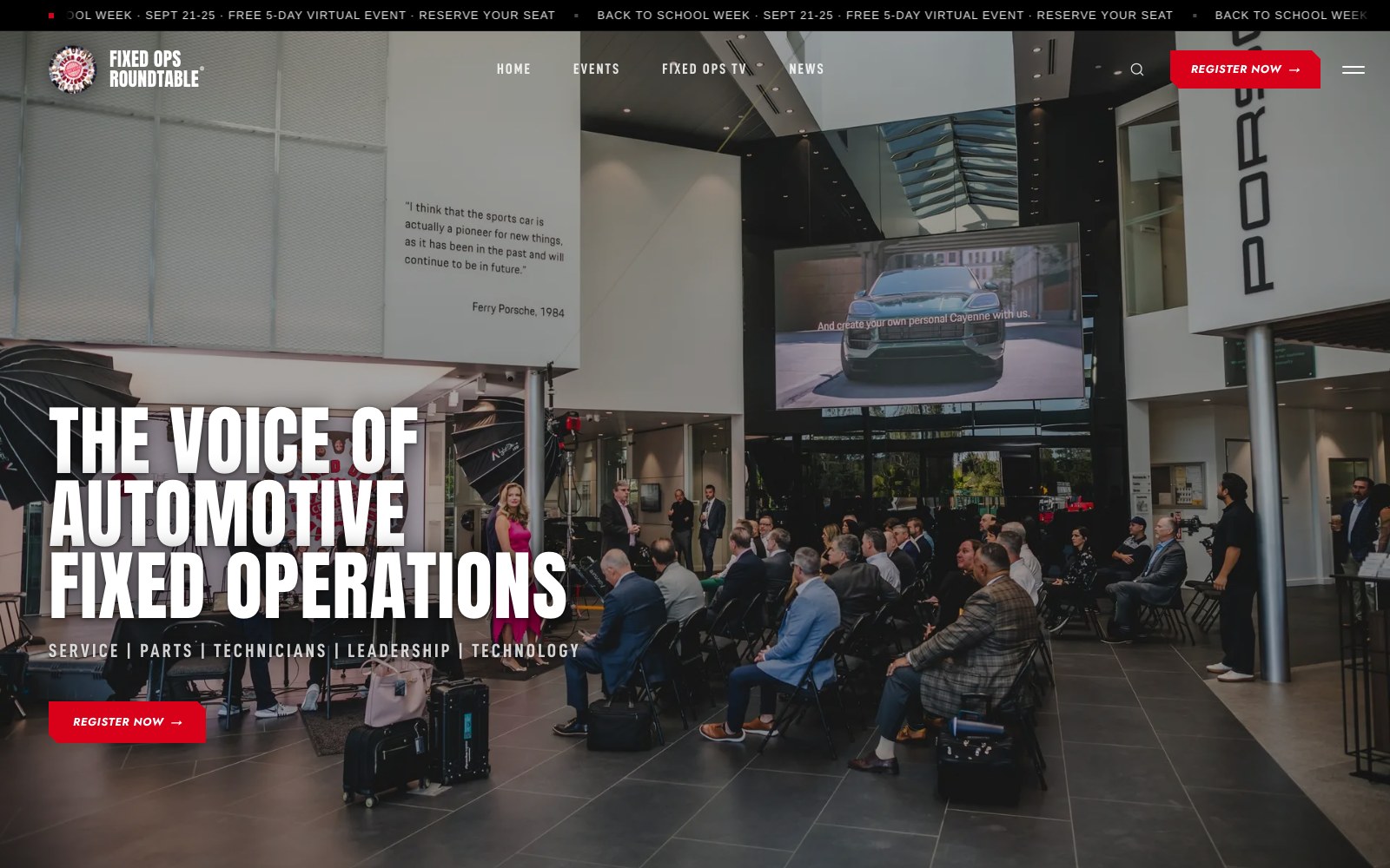 The Fixed Ops Roundtable homepage
