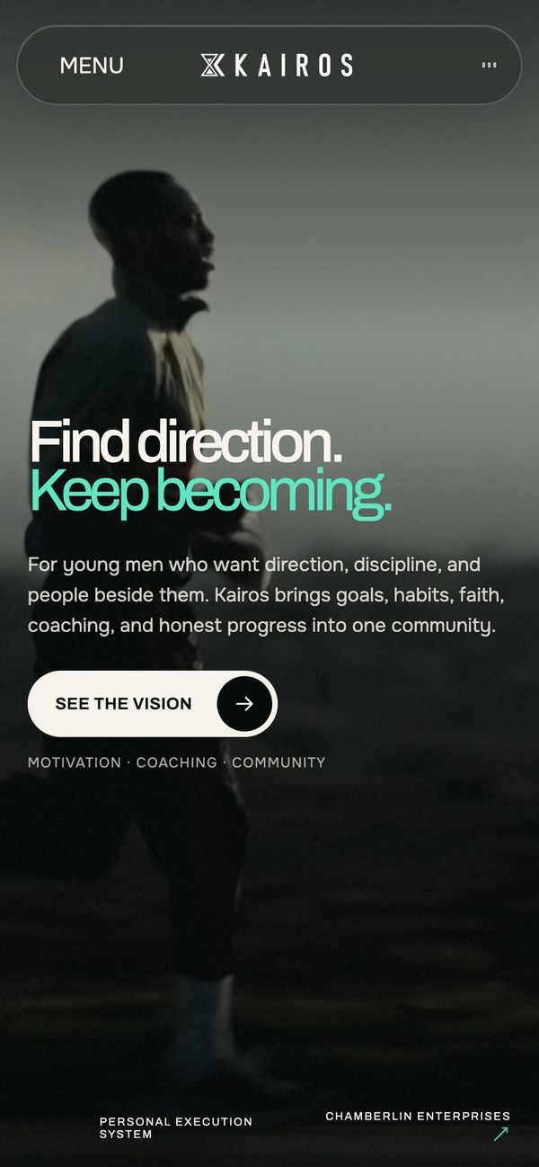 Homepage on a phone