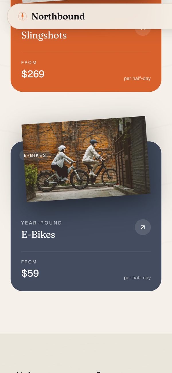 E-bike card on a phone