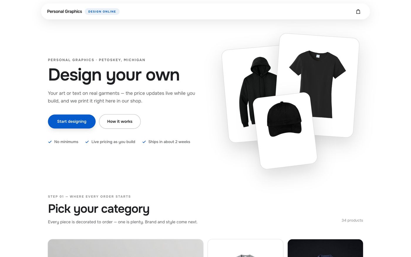 The online design studio: Design your own